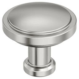 1-1/4" Faircrest Cabinet Knob, Polished Nickel Main - Image