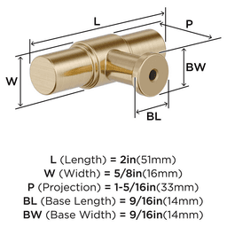 2" Faircrest Cabinet Knob, Golden Champagne Alt 1 - Image