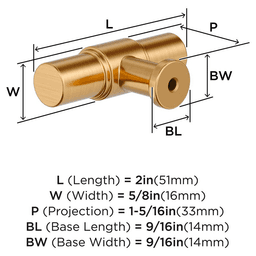 2" Faircrest Cabinet Knob, Champagne Bronze Alt 1 - Image