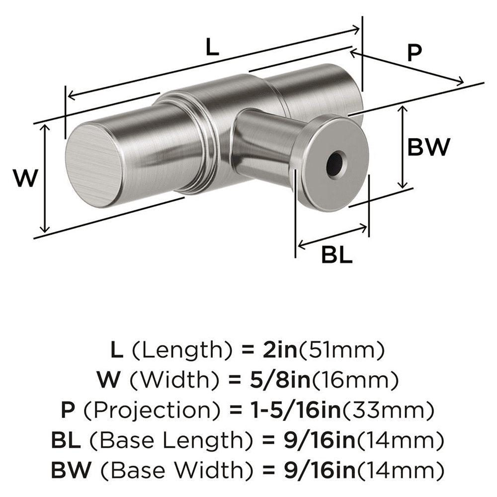 2" Faircrest Cabinet Knob, Satin Nickel Alt 1 - Image