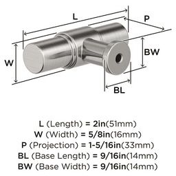 2" Faircrest Cabinet Knob, Satin Nickel Alt 1 - Image