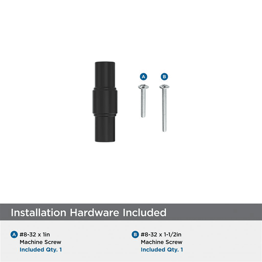 2" Faircrest Cabinet Knob, Matte Black Alt 2 - Image