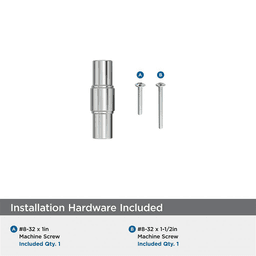 2" Faircrest Cabinet Knob, Polished Nickel Alt 2 - Image