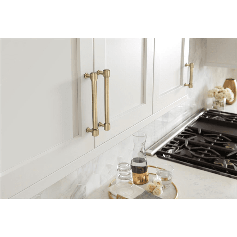 96mm Faircrest Cabinet Pull, Golden Champagne Alt 3 - Image