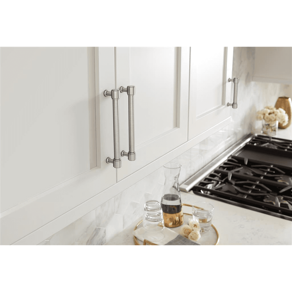 96mm Faircrest Cabinet Pull, Satin Nickel Alt 3 - Image