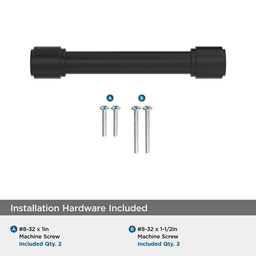 96mm Faircrest Cabinet Pull, Matte Black Alt 2 - Image