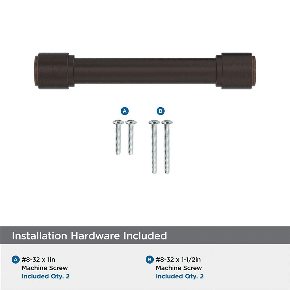 96mm Faircrest Cabinet Pull, Oil-Rubbed Bronze Alt 2 - Image