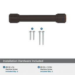 96mm Faircrest Cabinet Pull, Oil-Rubbed Bronze Alt 2 - Image