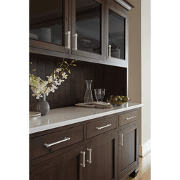 96mm Faircrest Cabinet Pull, Polished Nickel Alt 4 - Image