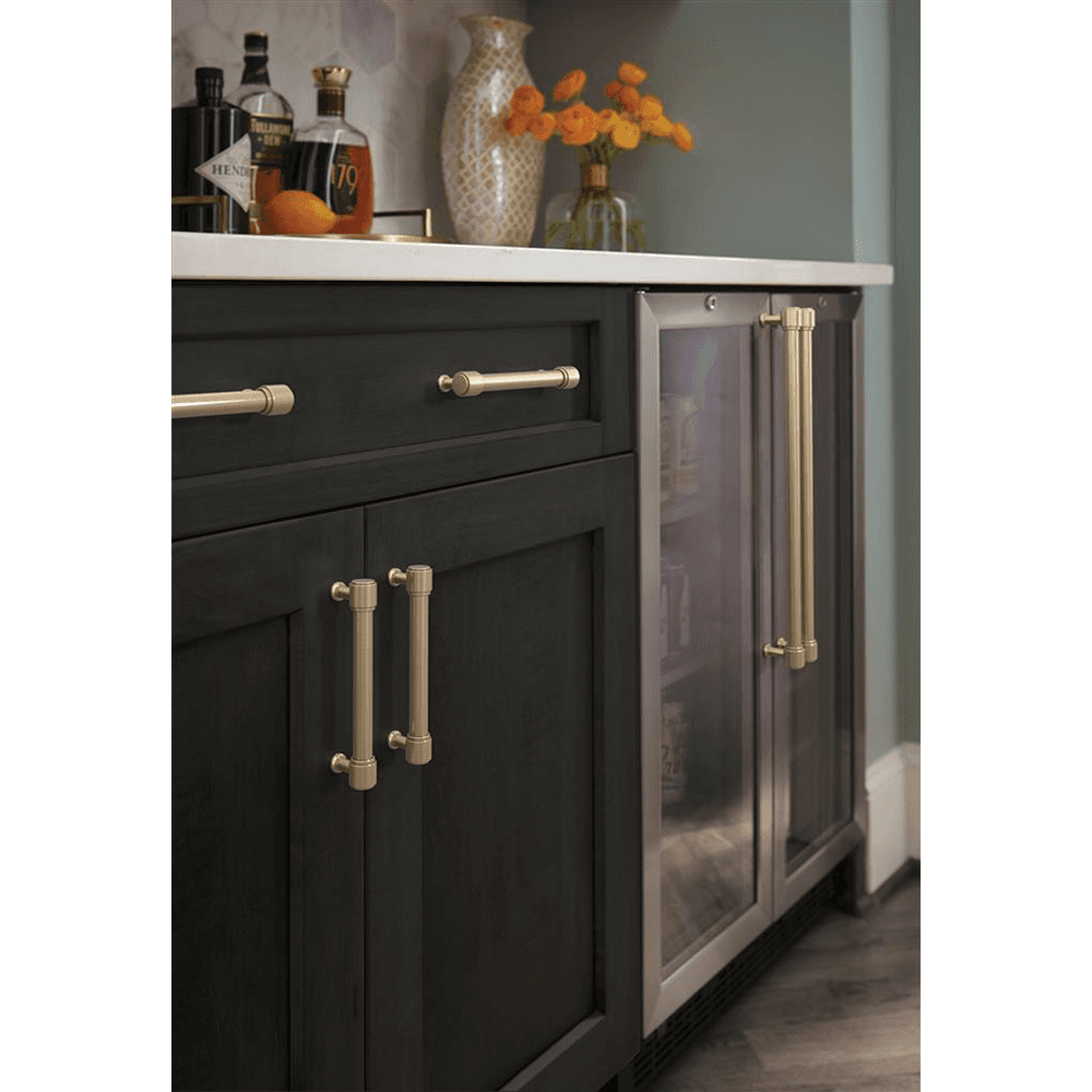 128mm Faircrest Cabinet Pull, Golden Champagne Alt 4 - Image