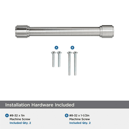 128mm Faircrest Cabinet Pull, Satin Nickel Alt 2 - Image