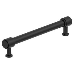 160mm Faircrest Cabinet Pull, Matte Black Main - Image