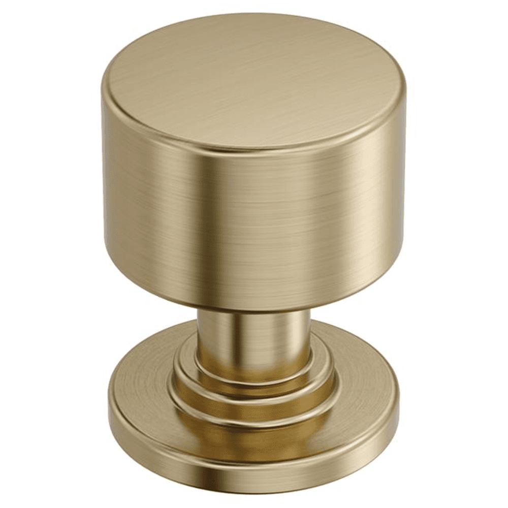 1" Balon Cabinet Knob, Golden Champagne Main - Image