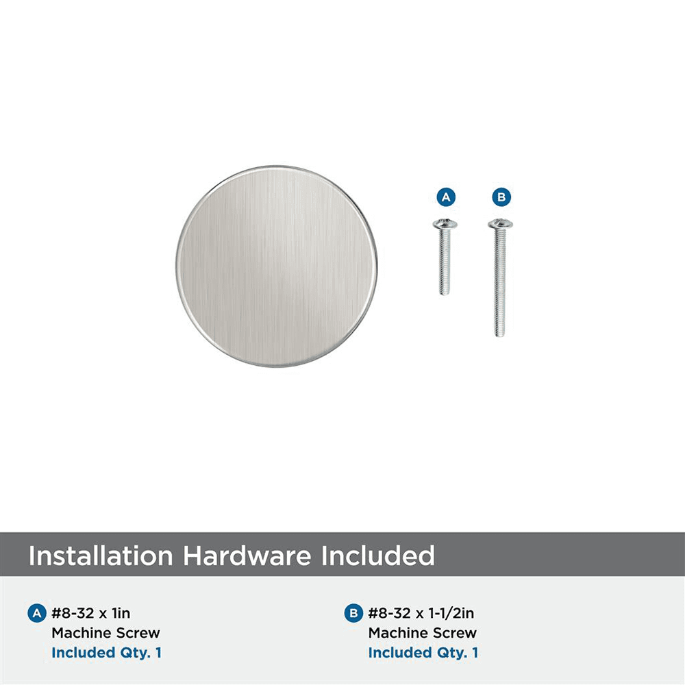 1" Balon Cabinet Knob, Satin Nickel Alt 2 - Image