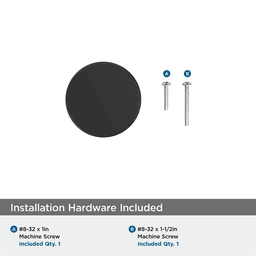 1" Balon Cabinet Knob, Matte Black Alt 2 - Image