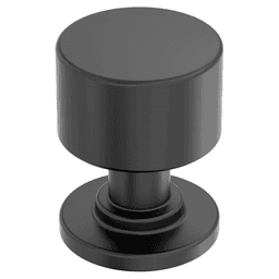 1" Balon Cabinet Knob, Matte Black Main - Image