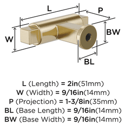 2" Balon Cabinet Knob, Golden Champagne Alt 1 - Image