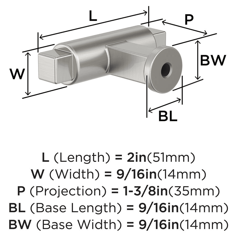 2" Balon Cabinet Knob, Satin Nickel Alt 1 - Image