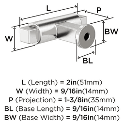 2" Balon Cabinet Knob, Polished Nickel Alt 1 - Image