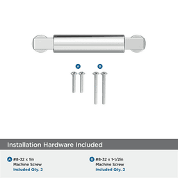 76mm Balon Cabinet Pull, Polished Chrome Alt 2 - Image