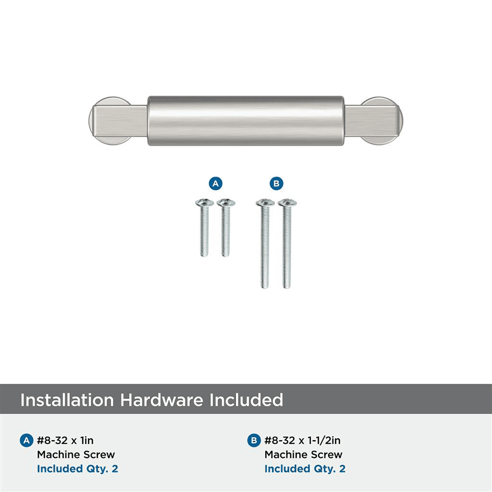 76mm Balon Cabinet Pull, Satin Nickel Alt 2 - Image