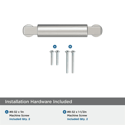 76mm Balon Cabinet Pull, Satin Nickel Alt 2 - Image