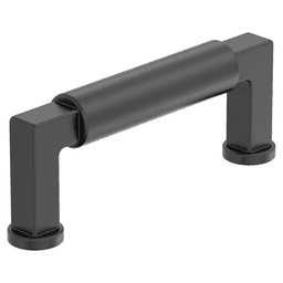 76mm Balon Cabinet Pull, Matte Black Main - Image