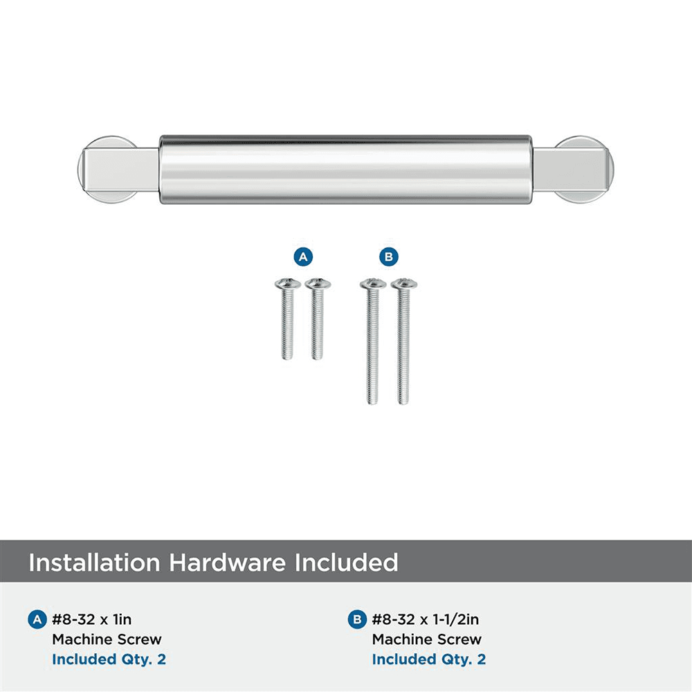 96mm Balon Cabinet Pull, Polished Chrome Alt 2 - Image