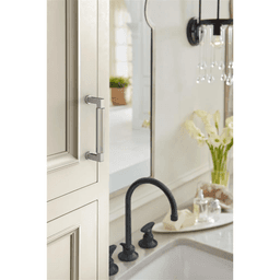 96mm Balon Cabinet Pull, Satin Nickel Alt 3 - Image