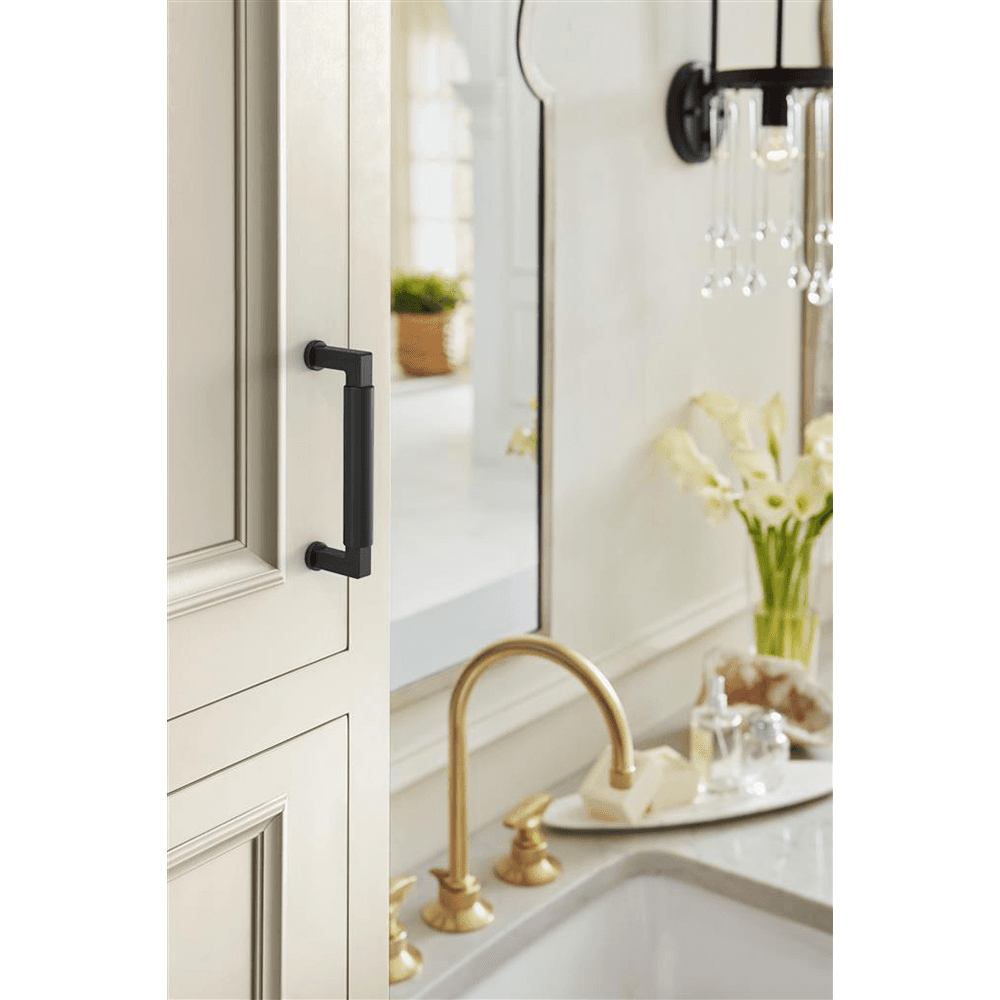 96mm Balon Cabinet Pull, Matte Black Alt 3 - Image