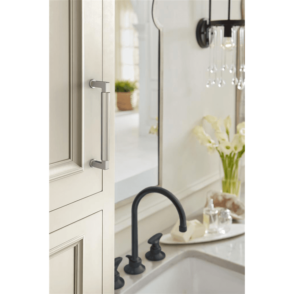 128mm Balon Cabinet Pull, Satin Nickel Alt 3 - Image