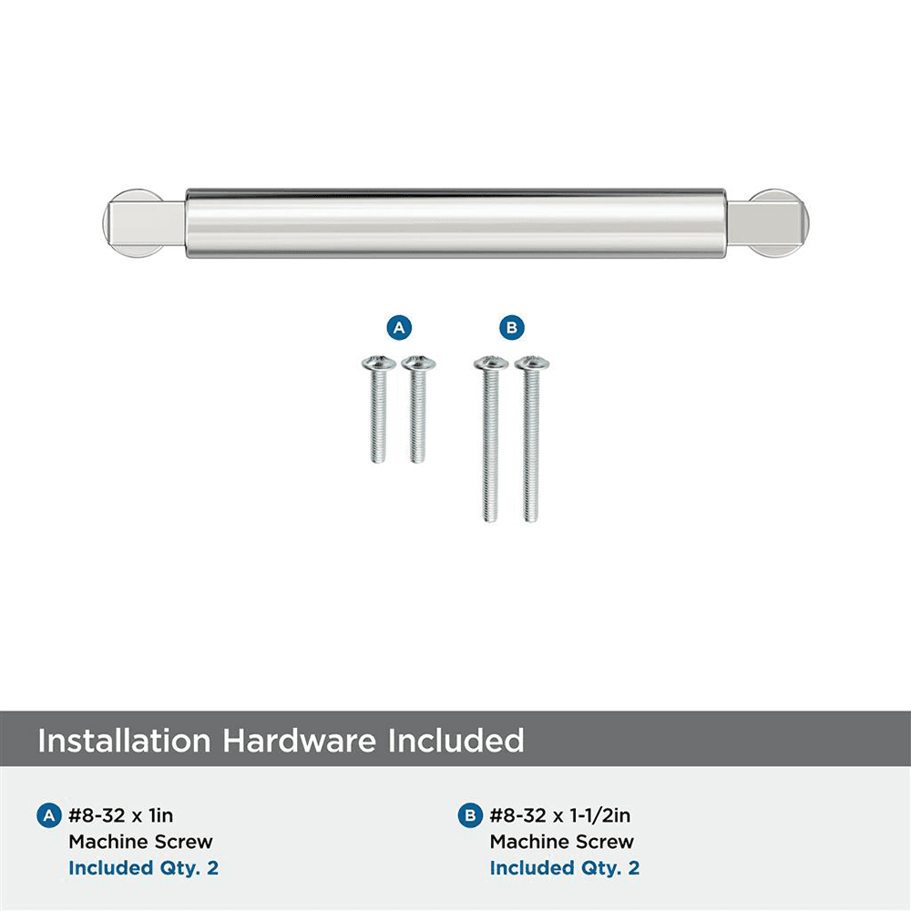 128mm Balon Cabinet Pull, Polished Nickel Alt 2 - Image