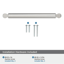 160mm Balon Cabinet Pull, Satin Nickel Alt 2 - Image