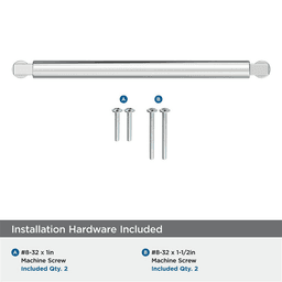 192mm Balon Cabinet Pull, Polished Chrome Alt 2 - Image