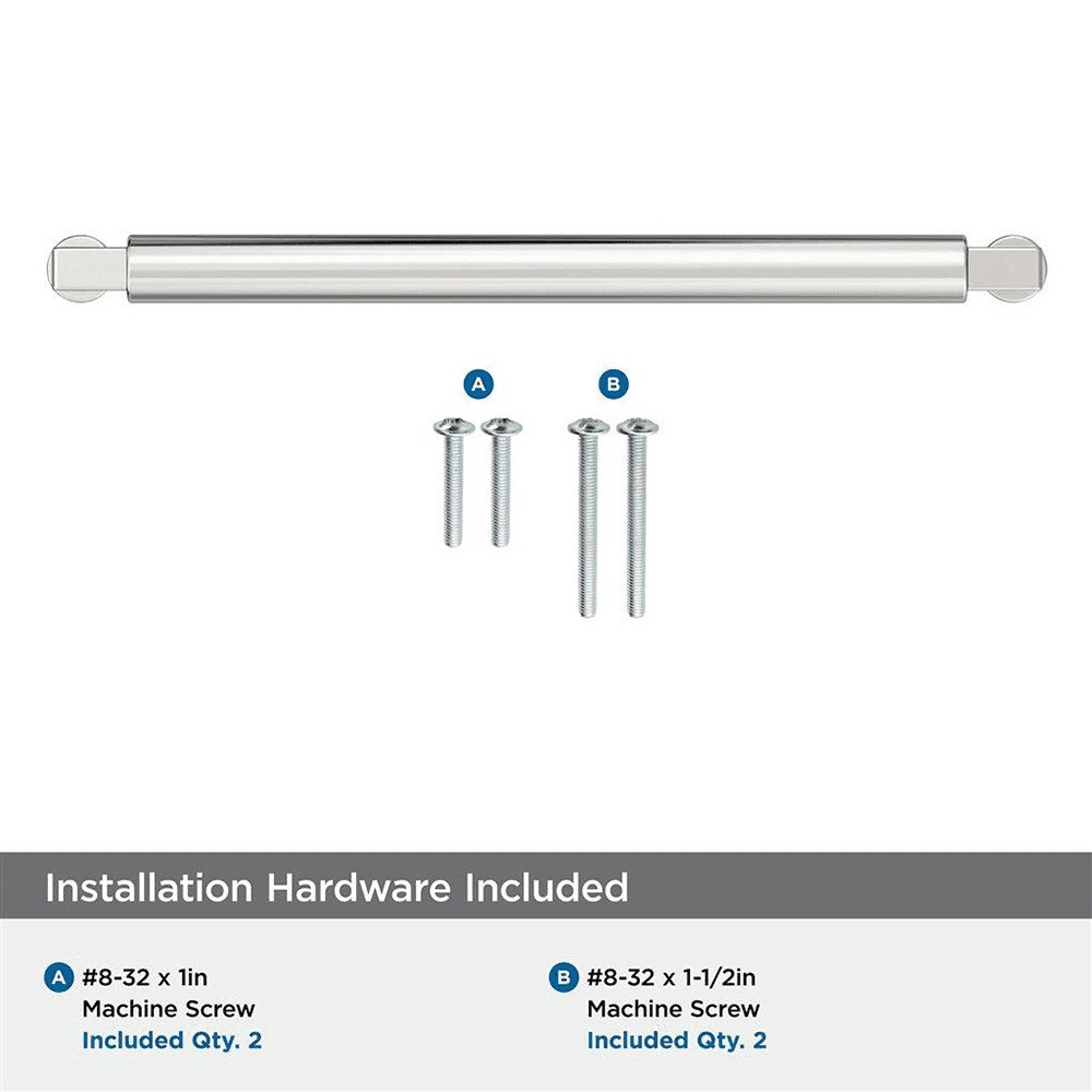 192mm Balon Cabinet Pull, Polished Nickel Alt 2 - Image