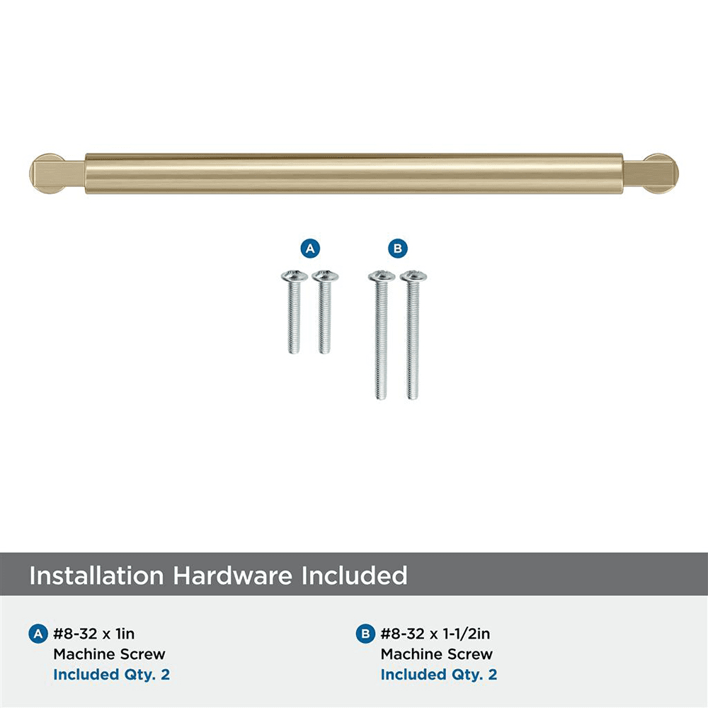 224mm Balon Cabinet Pull, Golden Champagne Alt 2 - Image