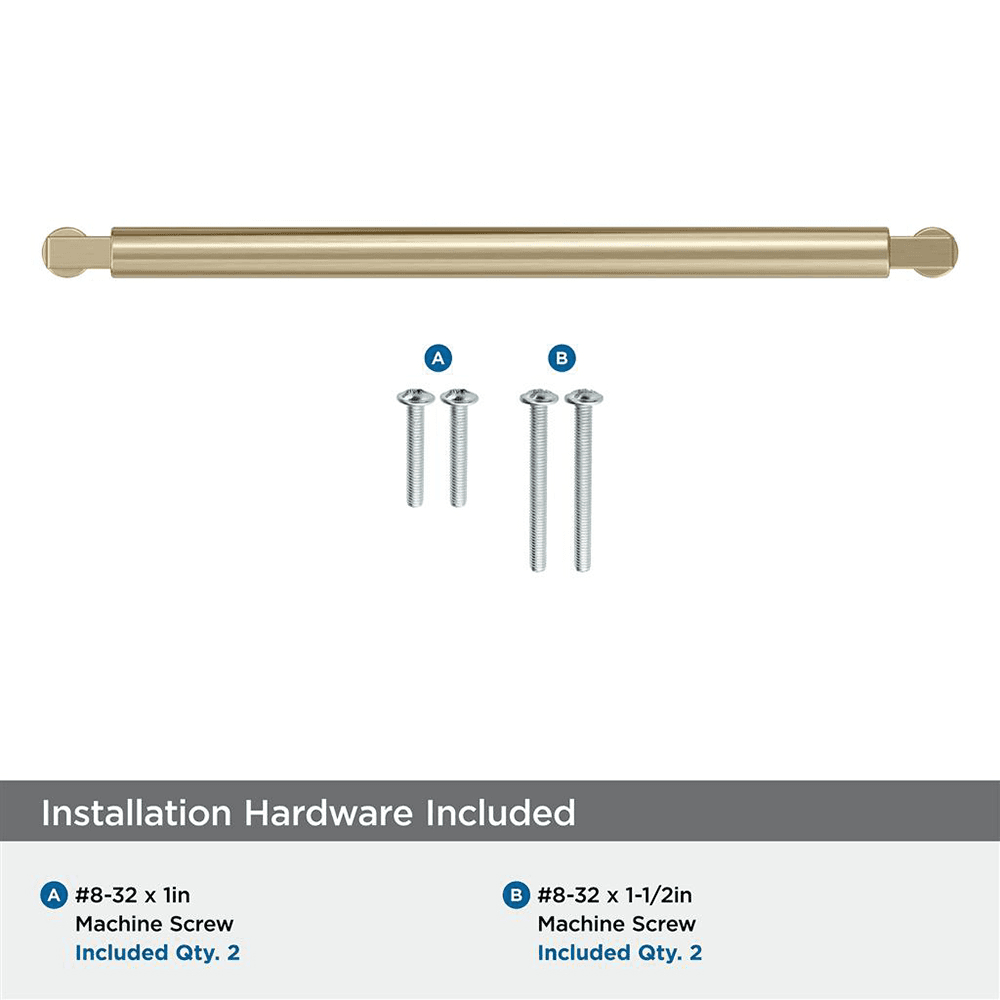 256mm Balon Cabinet Pull, Golden Champagne Alt 2 - Image