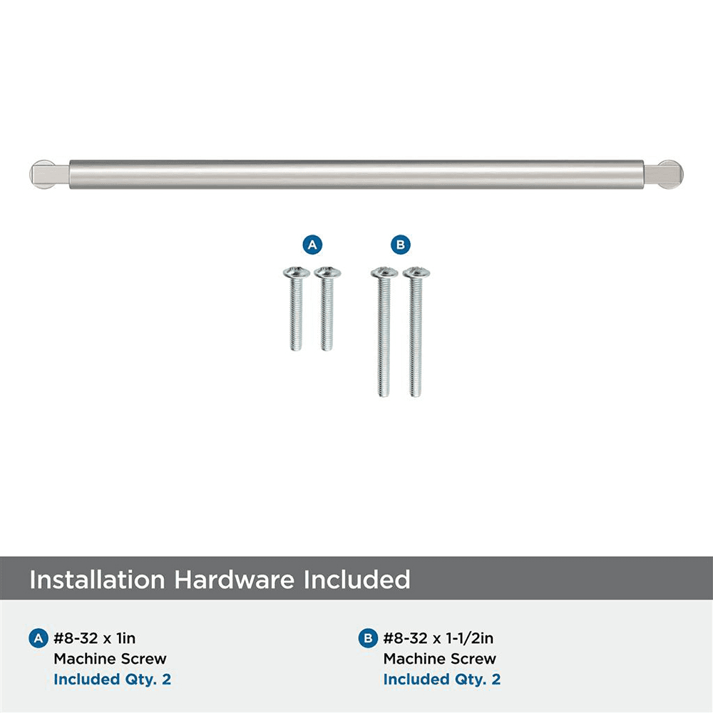 320mm Balon Cabinet Pull, Satin Nickel Alt 2 - Image