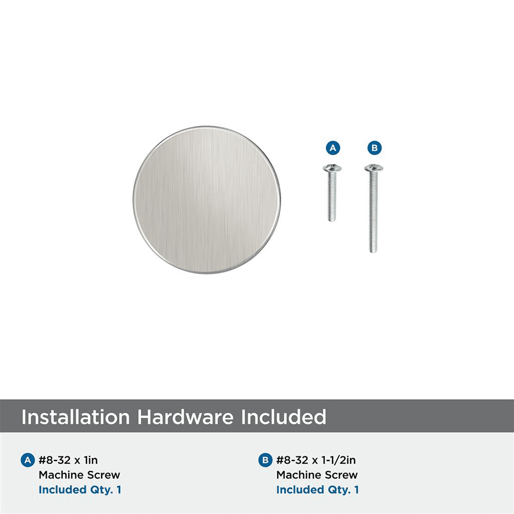 1-1/8" Balon Cabinet Knob, Satin Nickel Alt 2 - Image