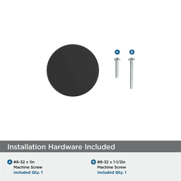 1-1/8" Balon Cabinet Knob, Matte Black Alt 2 - Image