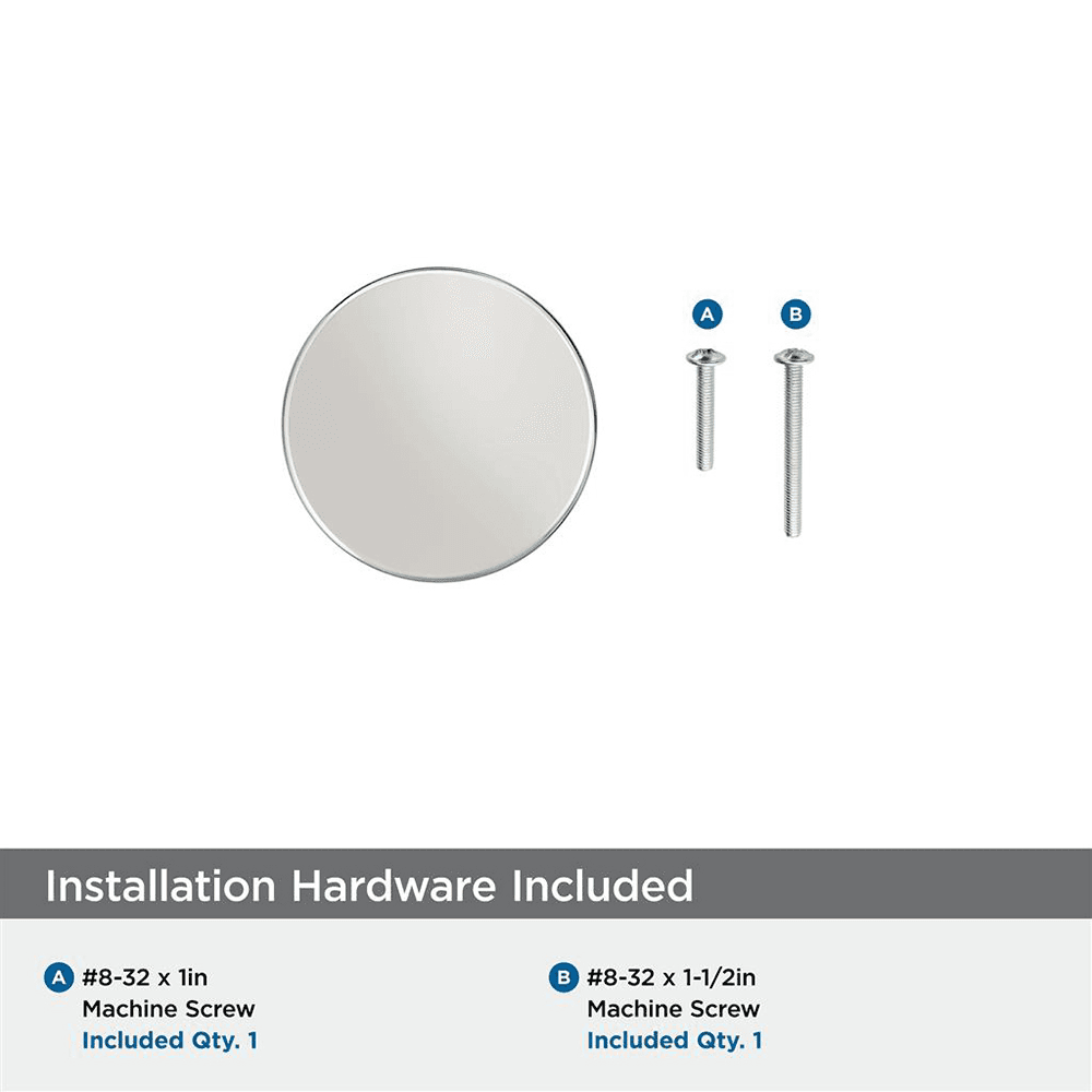 1-1/8" Balon Cabinet Knob, Polished Nickel Alt 2 - Image