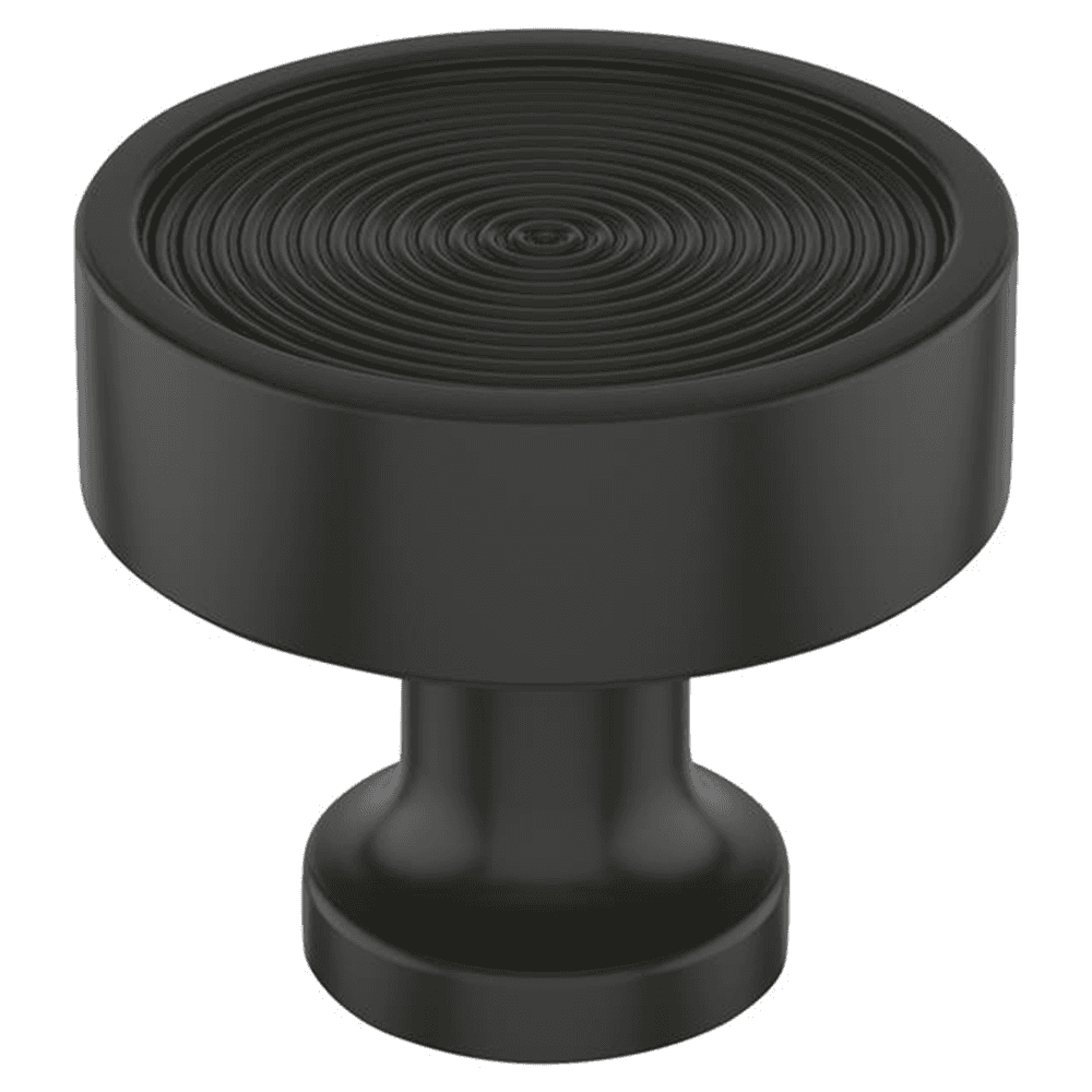 1-1/4" Dupont Circle Cabinet Knob, Matte Black Main - Image