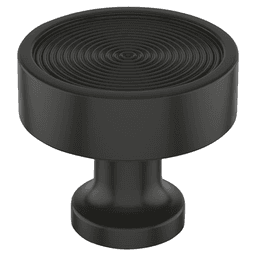 1-1/4" Dupont Circle Cabinet Knob, Matte Black Main - Image