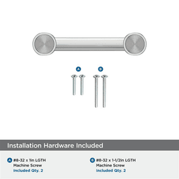 76mm Dupont Circle Cabinet Pull, Polished Chrome Alt 2 - Image