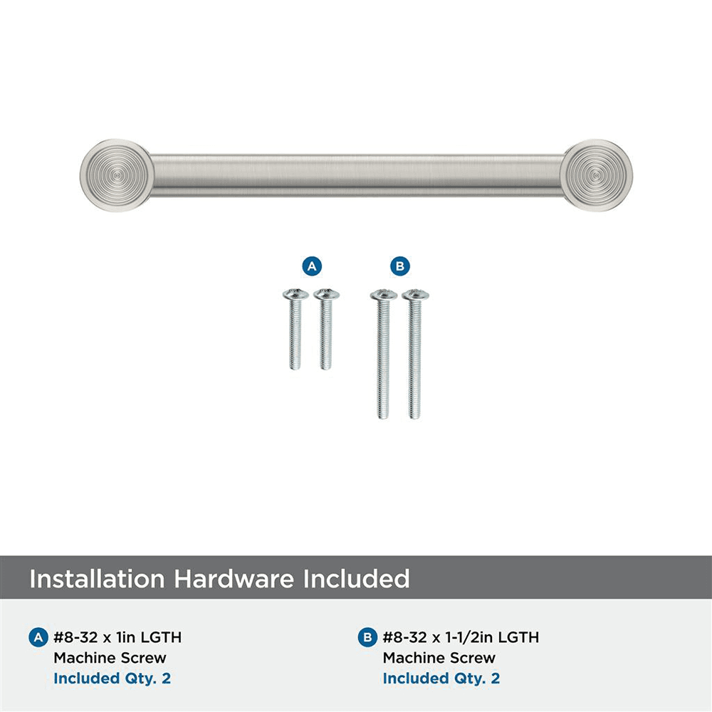 128mm Dupont Circle Cabinet Pull, Satin Nickel Alt 1 - Image