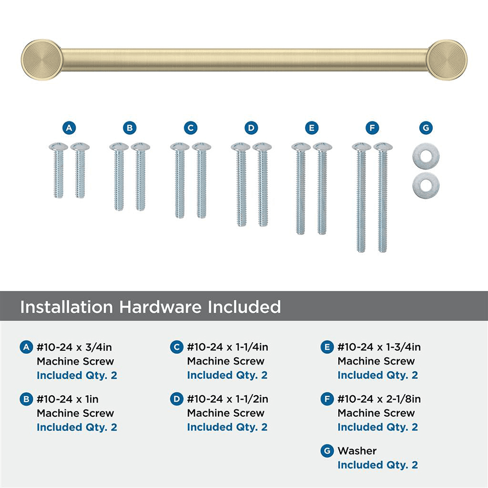 305mm Dupont Circle Appliance Pull, Golden Champagne Alt 2 - Image