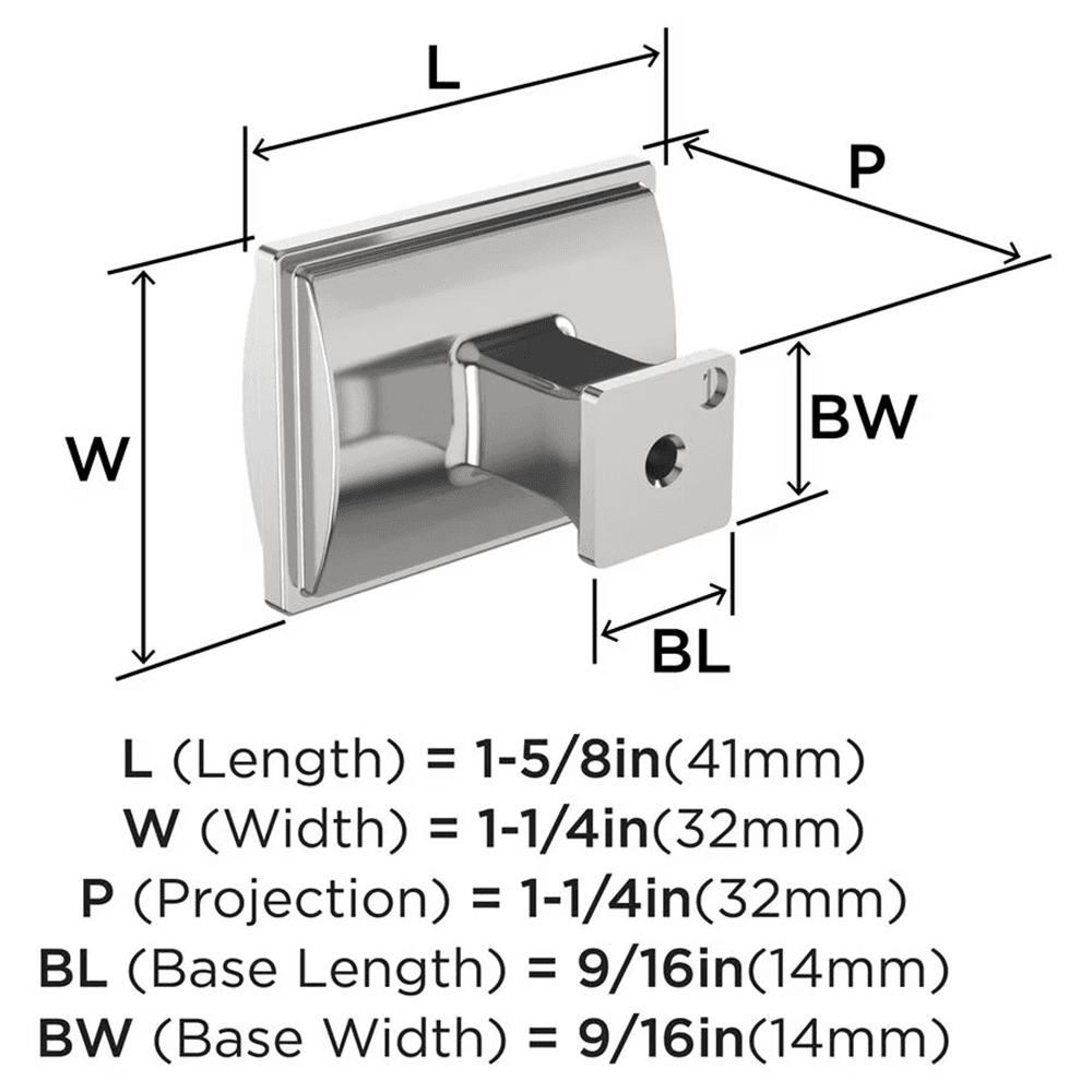 1-5/8" Townsend Cabinet Knob, Polished Nickel Alt 1 - Image