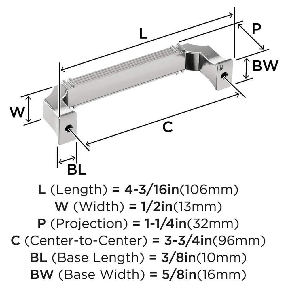 96mm Townsend Cabinet Pull, Oil-Rubbed Bronze Alt 1 - Image