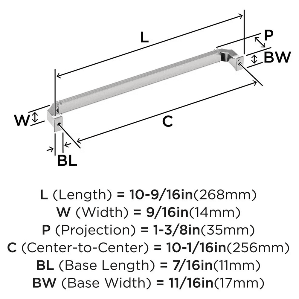 256mm Townsend Cabinet Pull, Satin Nickel Alt 1 - Image
