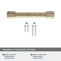 96mm Fairfax Cabinet Pull, Golden Champagne Alt 2 - Image